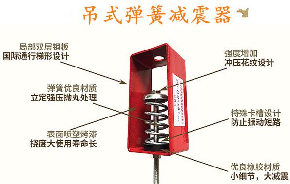 當空調(diào)機組趕上吊式彈簧<a href='http://www.t3j5ln.cn' target='_blank'><u>減震器</u></a>